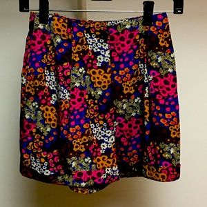 american apparel satin floral shorts